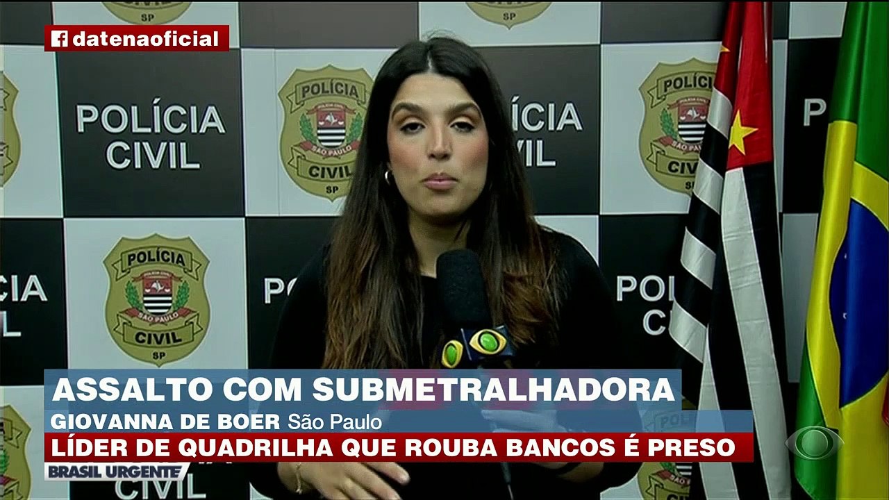 Bandido que roubava bancos com submetralhadora é preso