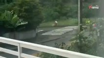 Sur le chemin de l'école, une ado a un réflexe qui va sauver une vie précieuse (vidéo)