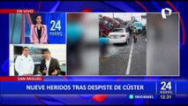 Cúster se despista en San Miguel: alcalde señala que se debió a la excesiva velocidad