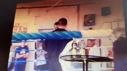 Ricky Hatton spars with boxing superfan