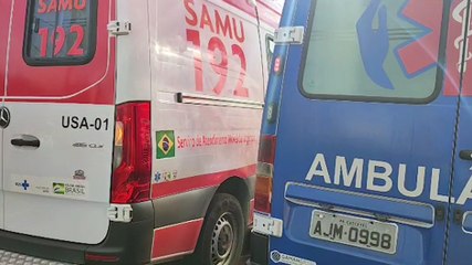 Homem, de 68 anos, com câncer de próstata é atendido pelo Samu no Centro