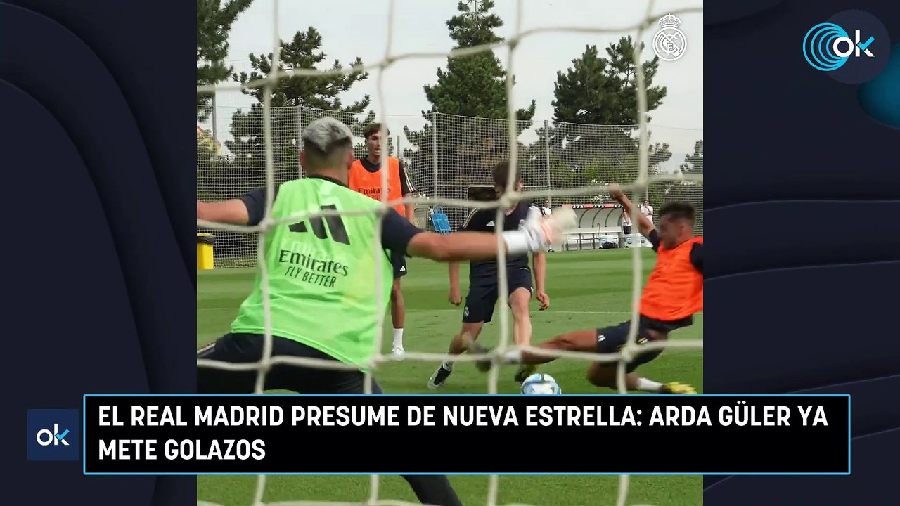 El Real Madrid presume de nueva estrella Arda Güler ya mete golazos