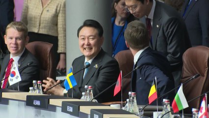 尹 "나토와 상호 군사정보 공유 확대할 것"...정상회의 연설 / YTN