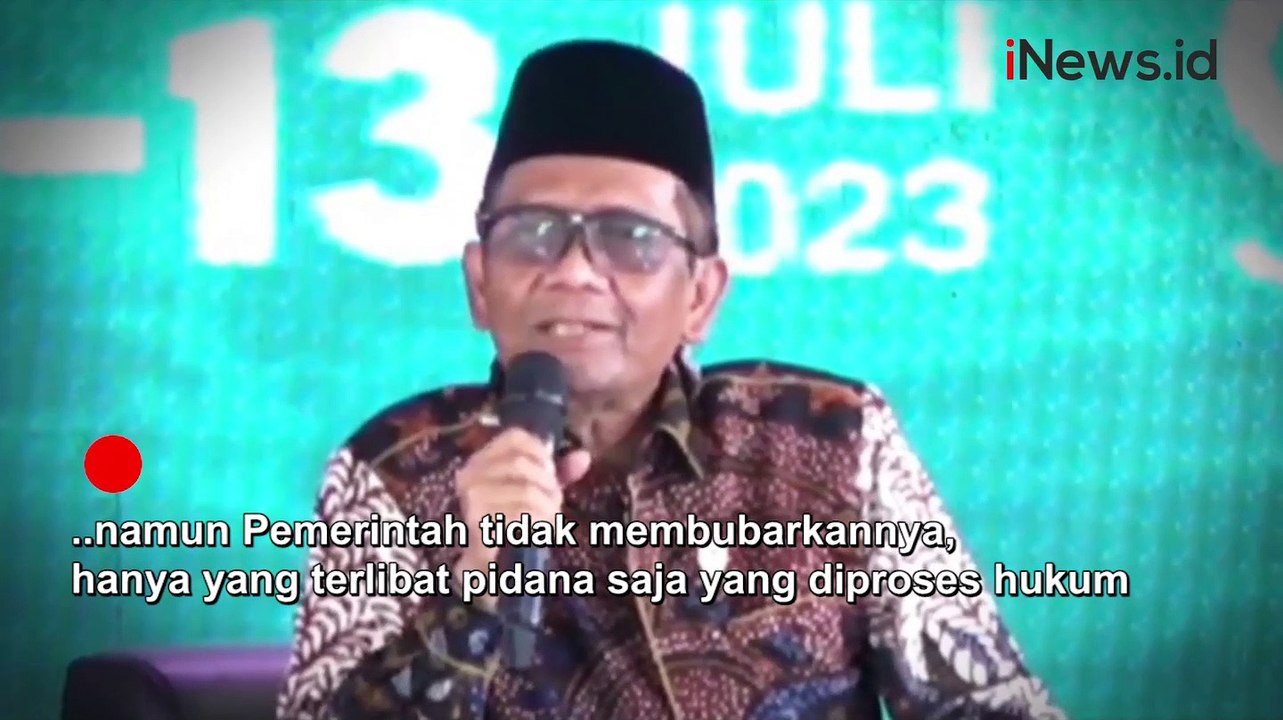 Mahfud MD Sebut Ponpes Al Zaytun Tidak Akan Dibubarkan, Panji Gumilang Tetap Diproses