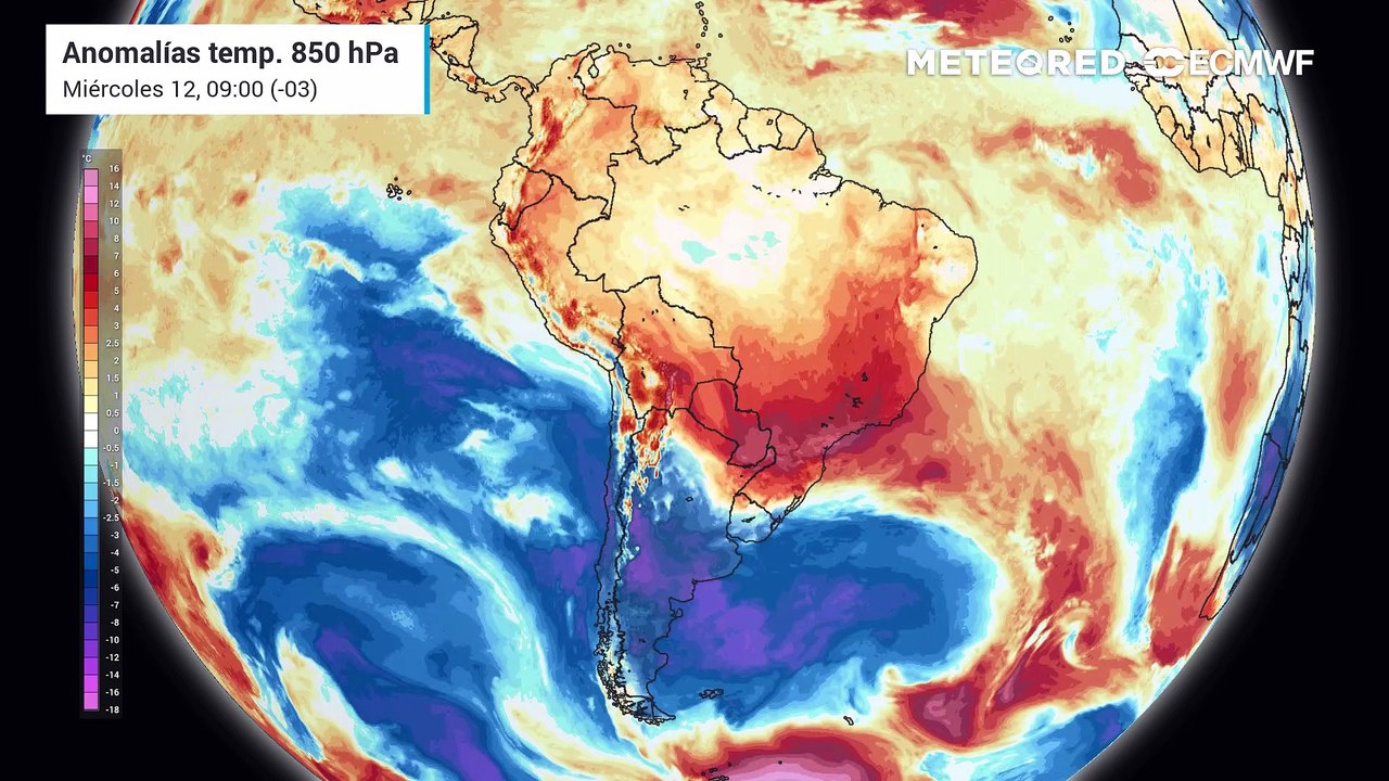 Anomalía de temperaturas
