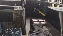 School bus gets flooded during the Calgary Thunderstorm *Unbelievable*