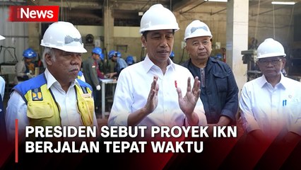 Tinjau Pembuatan Sayap Garuda Istana Kepresidenan IKN, Jokowi Sebut Proyek IKN Berjalan Tepat Waktu