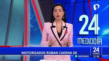 Tarapoto: asaltan a una motociclista y le roban su celular y una cadena de oro