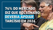 Bolsonaro x Tarcísio: 74% do mercado diz que ex-presidente deve apoiar governador