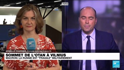 Sommet de l'Otan : la Russie est "fragile" militairement, selon Emmanuel Macron