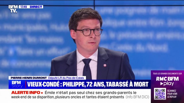Septuagénaire tué à Vieux-Condé: Un syndrome d'un ensauvagement de la société , pour Pierre-Henri Dumont (LR)