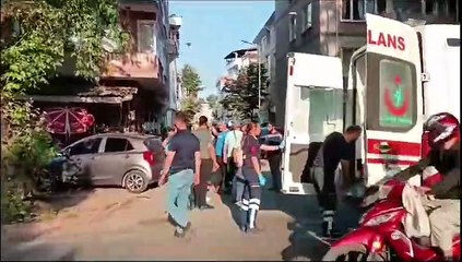 Park caddesinde kaza 1 yaralı