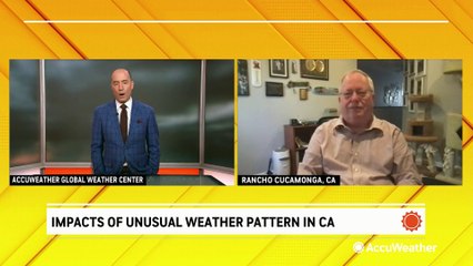 Unusual weather patterns in California