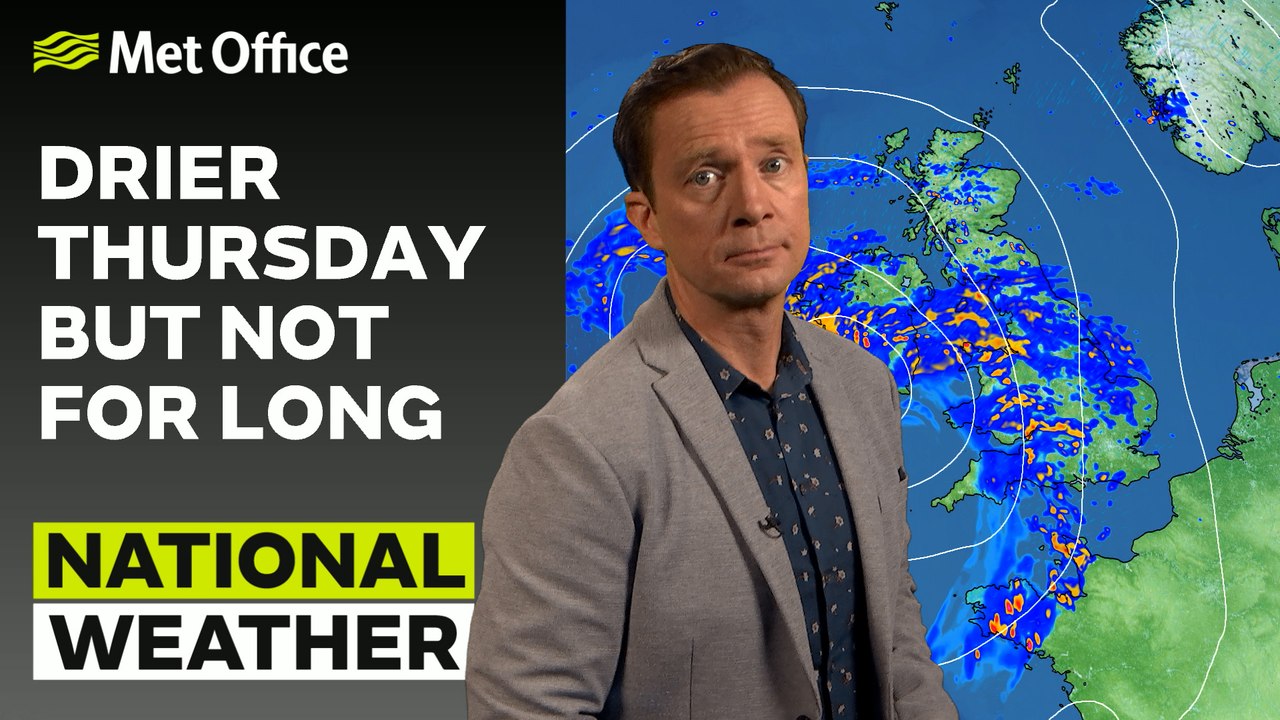 Met Office Evening Weather Forecast 12/07/2023 - More wet and windy to come