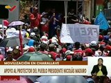 Pueblo de Cristóbal Rojas en Charallave se moviliza en apoyo al presidente Nicolás Maduro