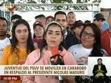 En respaldo al presidente Nicolás Maduro, Juventud del PSUV se moviliza en el estado Carabobo