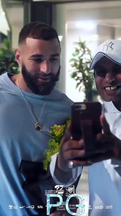 ACCEUIL DE BENZEMA ET KANTE  EN ARABIE SAOUDITE