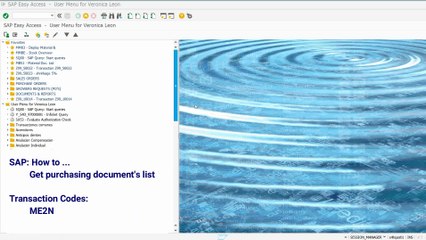 SD Get purchasing document list