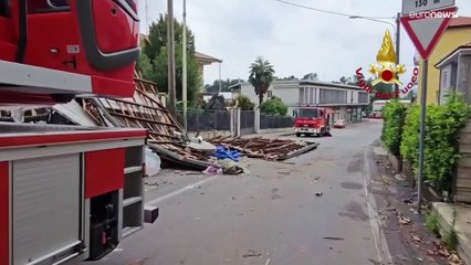 شاهد: الأمطار والعواصف القوية تخلف أضرارا في إيطاليا