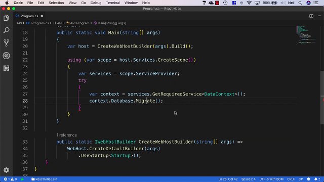 Net. Core and React Walking Skeleton Part 1 API (Legacy) - Creating the database