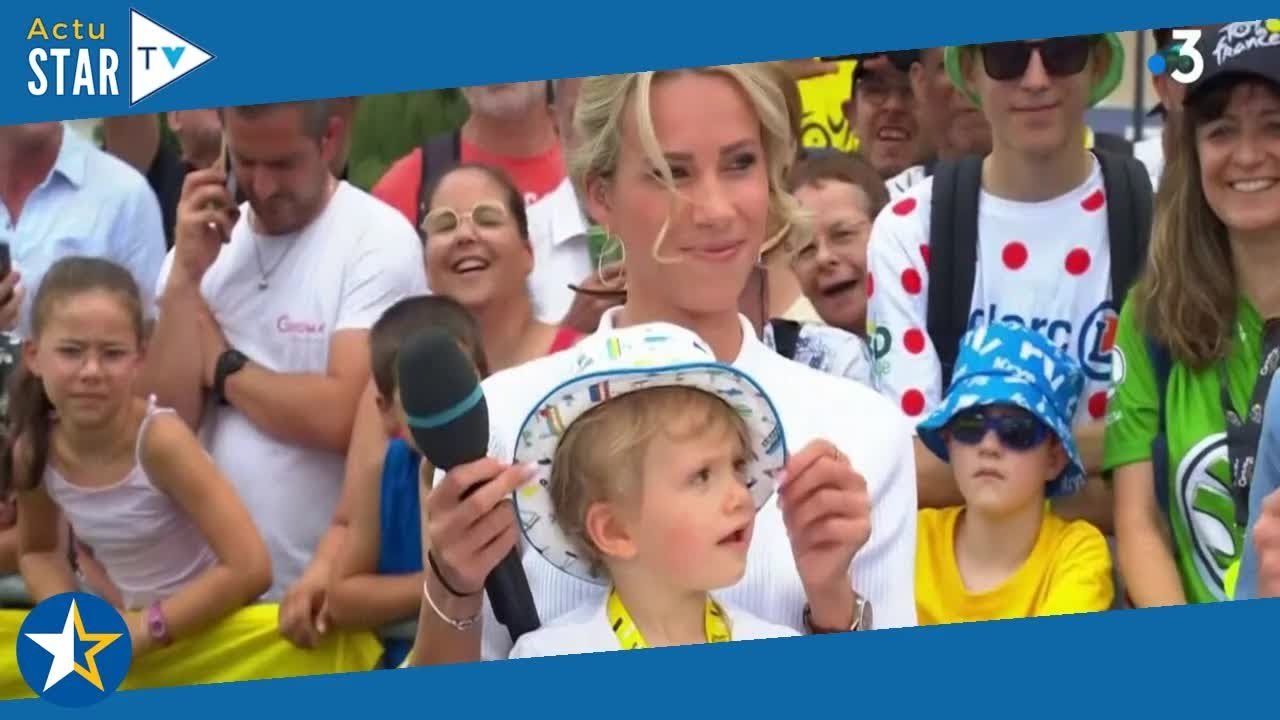 "Il n'est pas timide du tout !" : Nino, le fils de Marion Rousse, fait une apparition surprise sur F