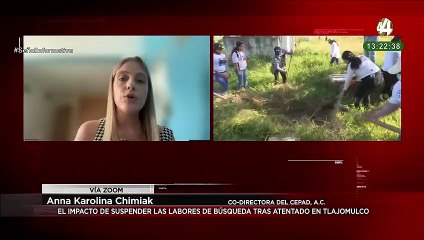 Anna Karolina Chimiak habla sobre la suspensión de labores de búsqueda tras atentado en Tlajomulco