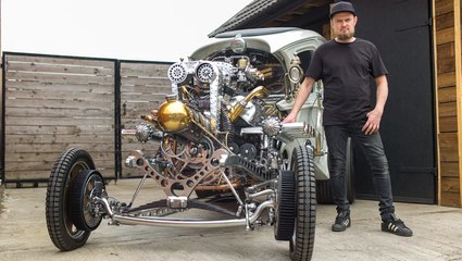 Watch a Steampunk Hot Rod Come to Life — Built from Scratch by a Master Car Designer 🚗