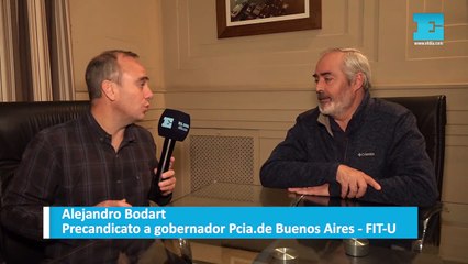 Alejandro Bodart - Precandidato a gobernador de la Pcia. de Buenos Aires FIT-U