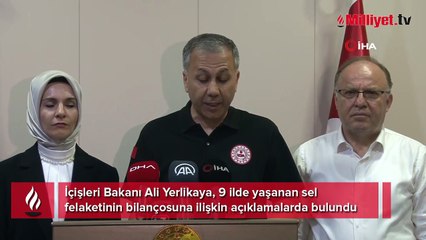 Sel felaketinde son durum! Bakan Yerlikaya açıkladı