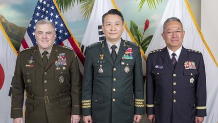 한미일 합참의장 "北 ICBM 강력 규탄...3자 협력 강조" / YTN