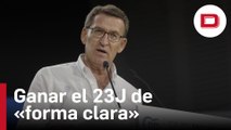 Feijóo pide el voto a los votantes del PSOE, SUMAR y VOX para ganar las elecciones de «forma clara»