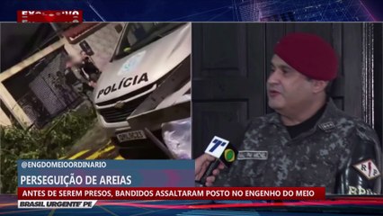 Antes de serem presos, bandidos assaltam posto no Engenho do Meio