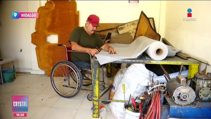 Benjamín encontró la motivación en su trabajo