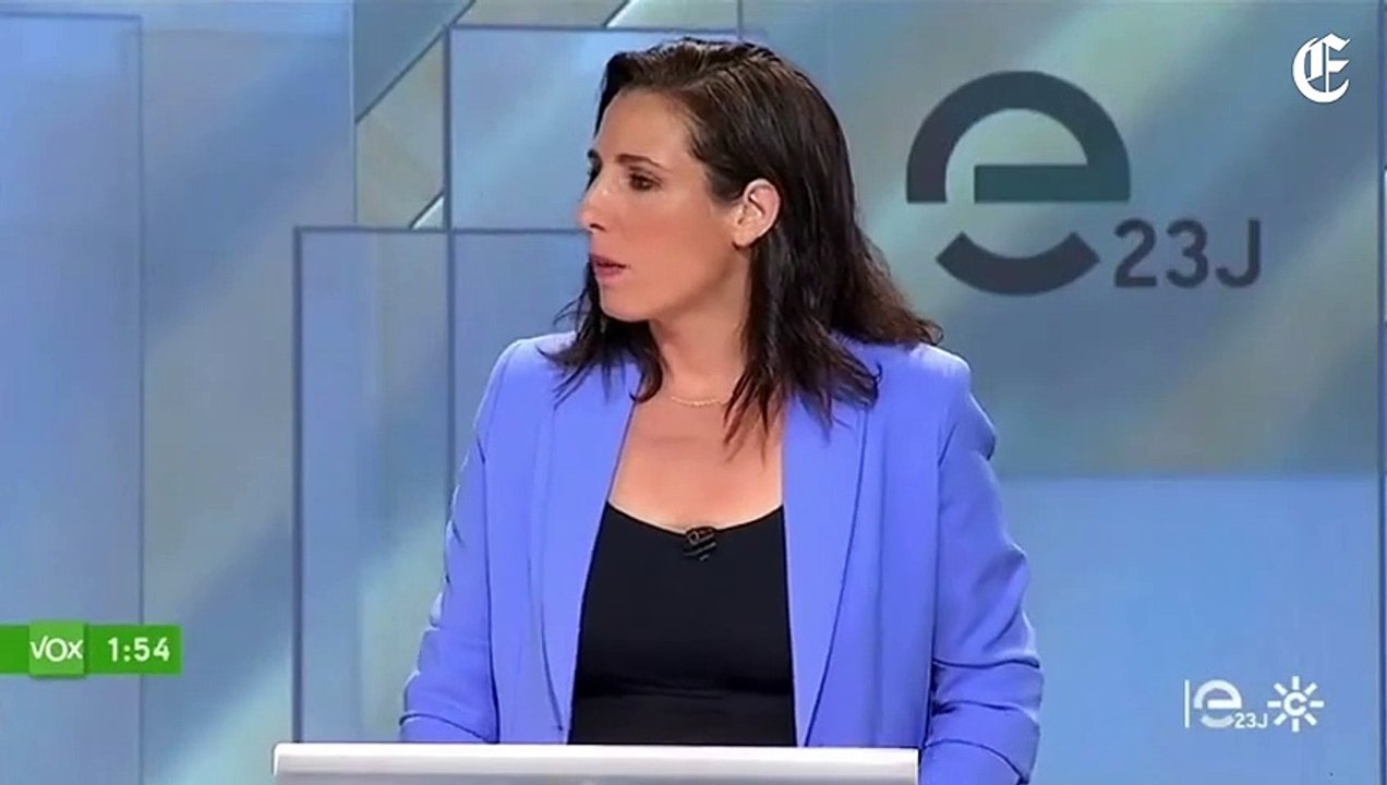 El desprecio del candidato de Sumar por Sevilla a la representante de Vox en el debate de Canal Sur