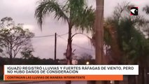 Iguazú registró lluvias y fuertes ráfagas de viento, pero no hubo daños de consideración