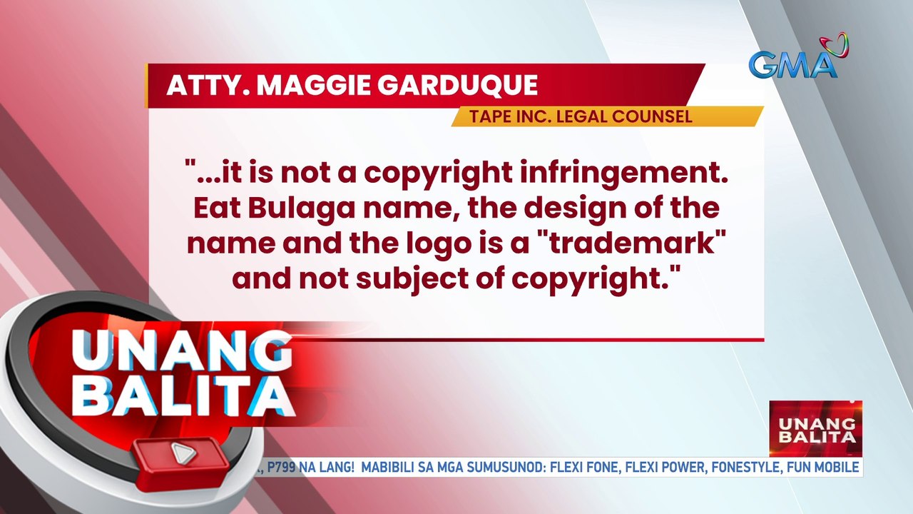 Sinagot ng Tape Inc. ang reklamong copyright infringement at unfair competition na inihain ni Vic Sotto, Joey De Leon at dating Senate President Tito Sotto | UB