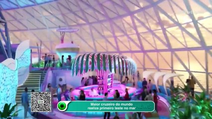 Maior cruzeiro do mundo realiza primeiro teste no mar