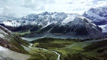 Icecaps Covering The Mountains Ranges