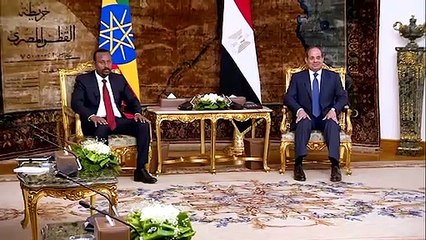 السيسي يستقبل رئيس وزراء إثيوبيا أبي أحمد