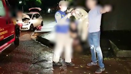 Passageiro de veículo fica ferido em acidente no Country