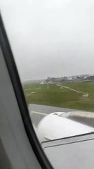 Novo vídeo mostra derrapagem de avião em Florianópolis gravada por passageiro