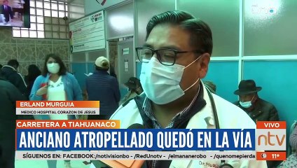 Anciano quedó herido de gravedad
