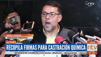 Recopila firmas para castración química