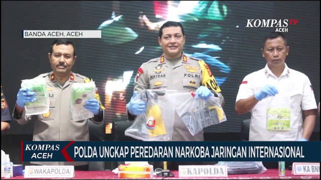 Polda Aceh Ungkap Peredaran Narkoba Jaringan Internasional