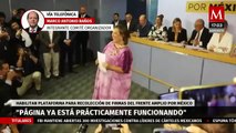Plataforma de recolección de firmas del Frente Amplio Por México quedará lista a la media noche