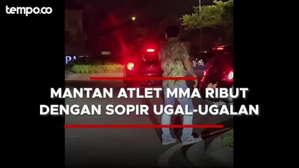 Video Viral Mantan Atlet MMA Rudy Golden Lawan Sopir Mobil yang Ugal-ugalan