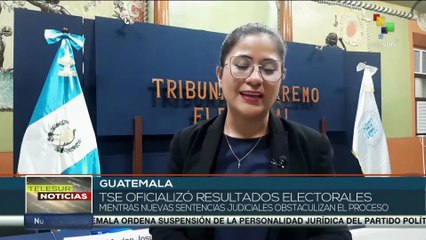 Tribunal Supremo Electoral de Guatemala oficializó los resultados de los pasados comicios