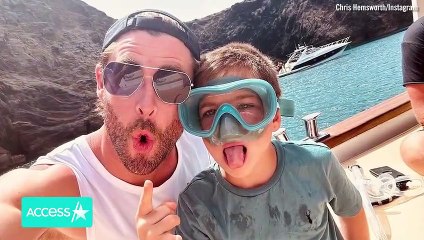 Chris Hemsworth Shares RARE Photos Of His & Elsa Pataky’s Twin Sons