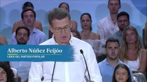 Feijóo pide el voto al PP para ganar de 