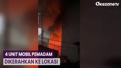 Api Lalap Rumah Berlantai 3 dan 2 Unit Motor di Penjaringan